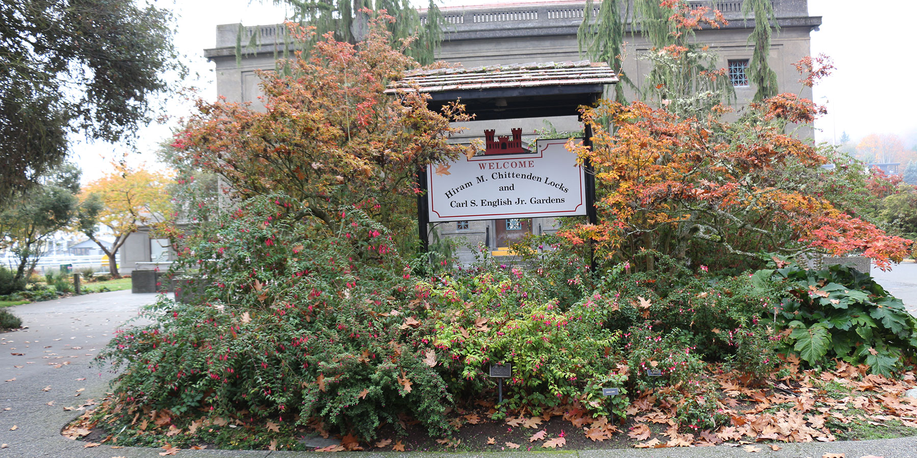 Carl S. English Jr. Botanical Garden entryway