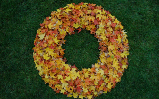 Charles Price Dunn Garden fall wreath