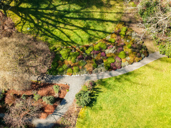 Aerial view Dunn Gardens aerial view