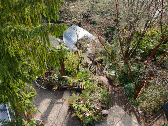 Kruckeberg Gardens, Skylar Lin overhead