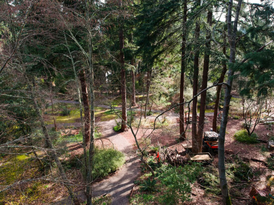 Kruckeberg Gardens, Skylar Lin overhead