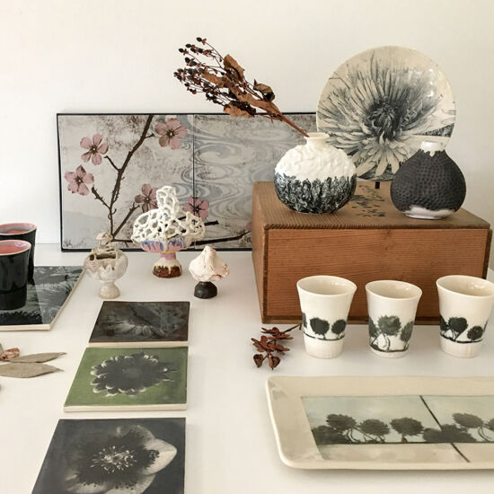 A Visual Joy of Botanical Prints on Clay, Laura Brodax, wares