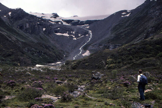 Steve on his way to 15,000' in SE Tibet