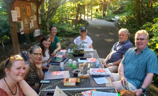 Volunteers at Kruckeberg Botanic Garden