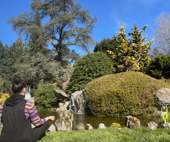 Leah Okamoto Mann in Kuni's Garden